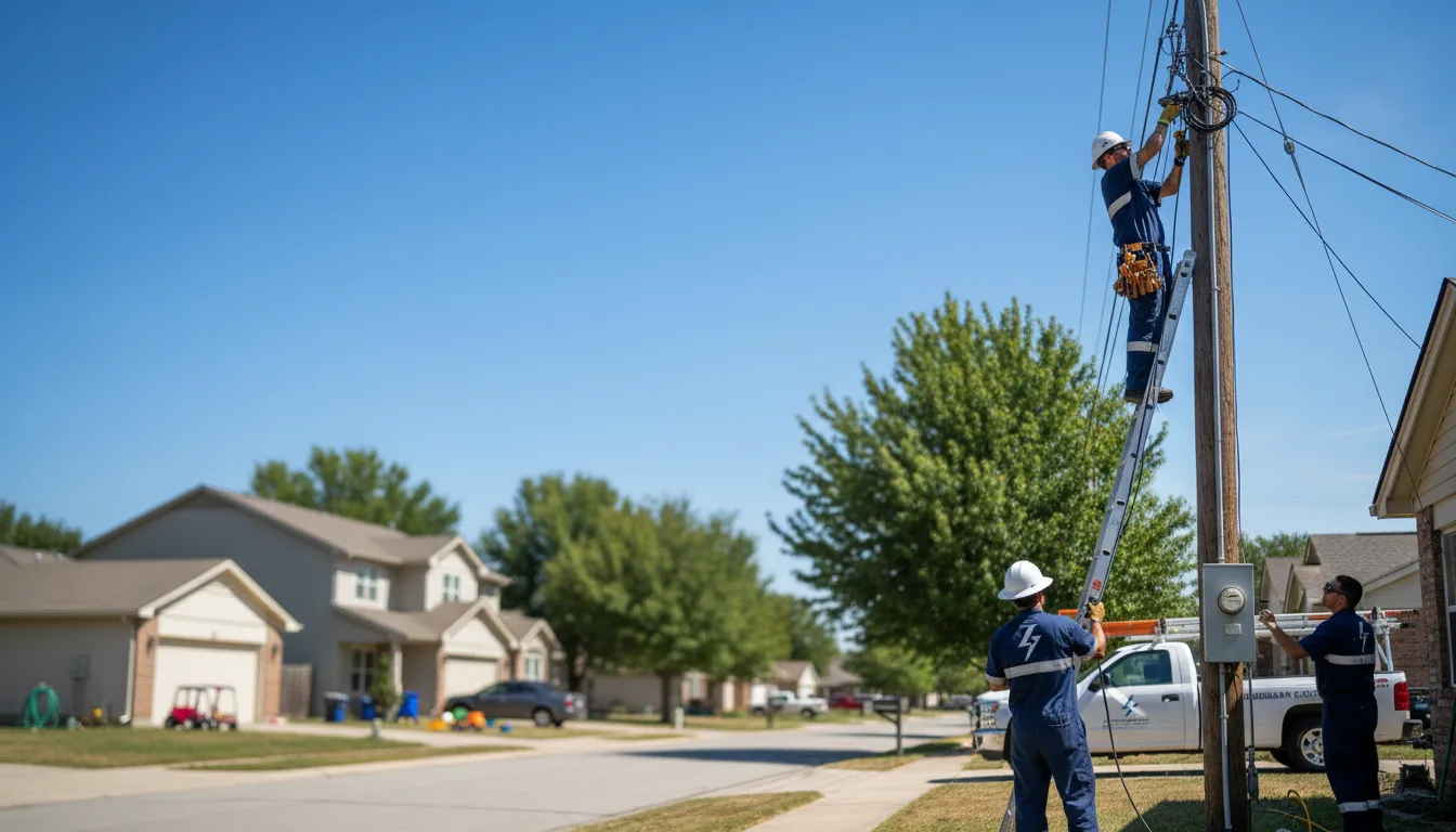 Residential electrician providing installation services in Slatedale, PA
